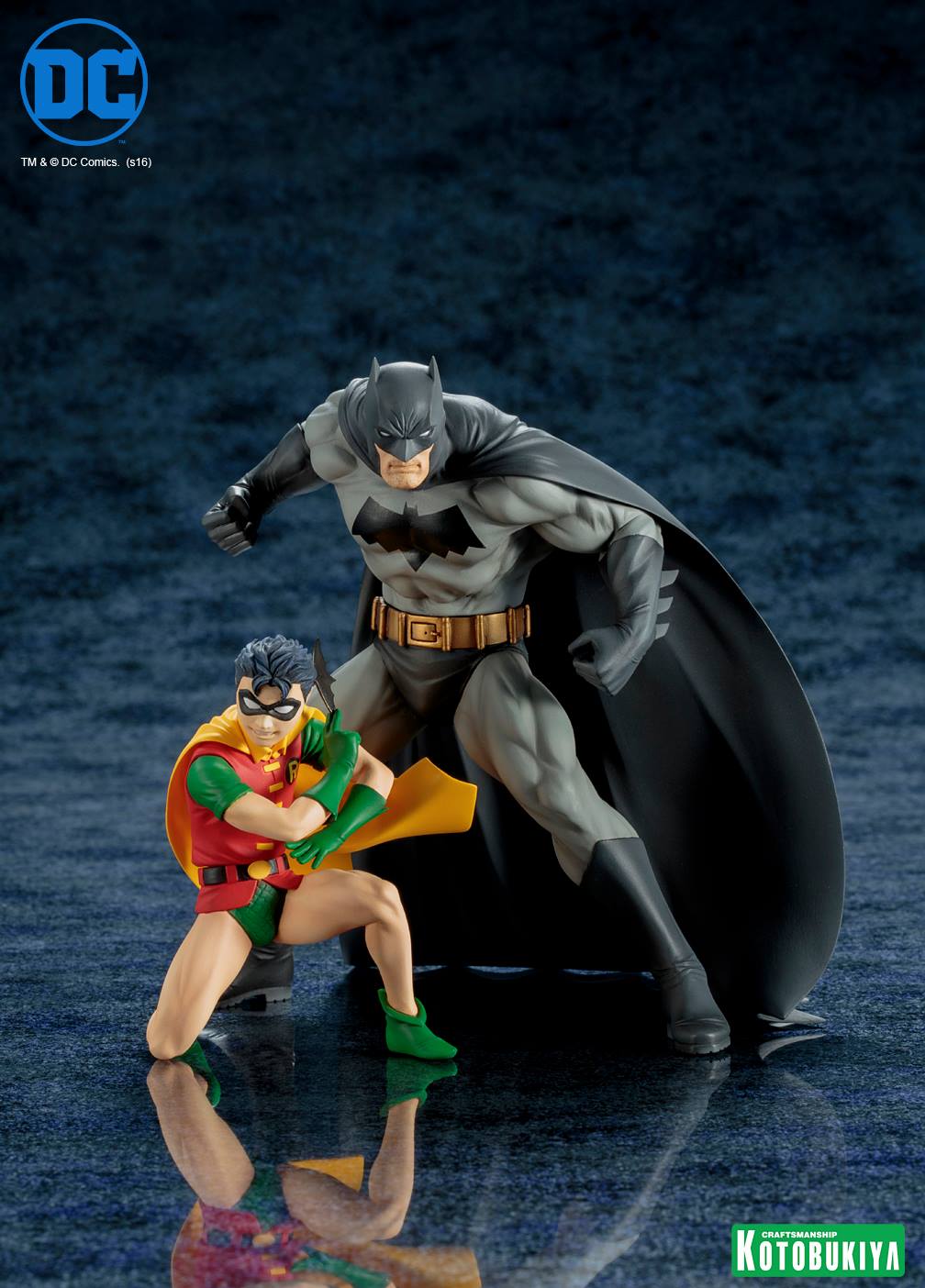 Kotobukiya DC Comics Batman & Robin Jim Lee ARTFX+ Statue 2-Pack